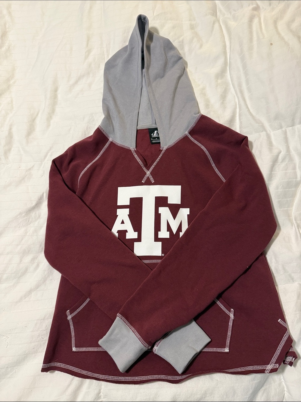 Logo Athletic A&M Hoodie with Gray Hood